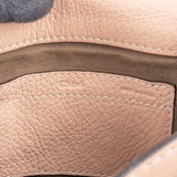 Chloé Rose Grained Leather Marcie Small Saddle Crossbody Bag