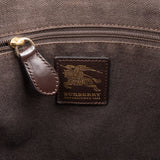 Burberry Haymarket Check Coated Canvas Bridle Hobo Shoulder Bag