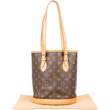 Louis Vuitton Monogram Canvas Bucket PM Shoulder Bag