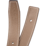 Hermès Bicolor Leather Reversible Gamma H Belt (110)
