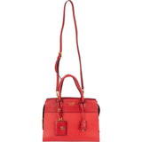 Prada Red Saffiano Leather Esplanade Handbag