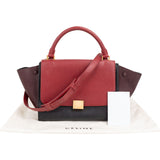 Celine Tricolor Leather Trapeze Handbag