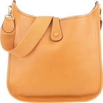 Hermès Natural Leather Evelyne GM Crossbody Bag xx leder - vintageandkickz
