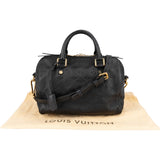 Louis Vuitton Noir Leather Monogram Empreinte Speedy 25 Bandoulière Handbag