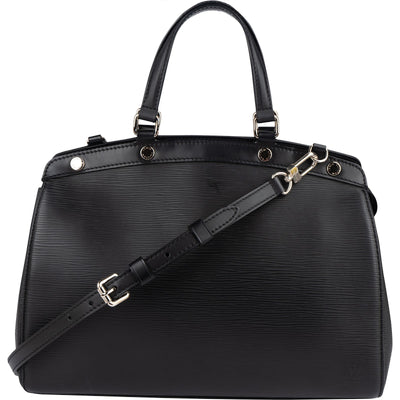 Louis Vuitton Noir Epi Leather Brea MM Handbag