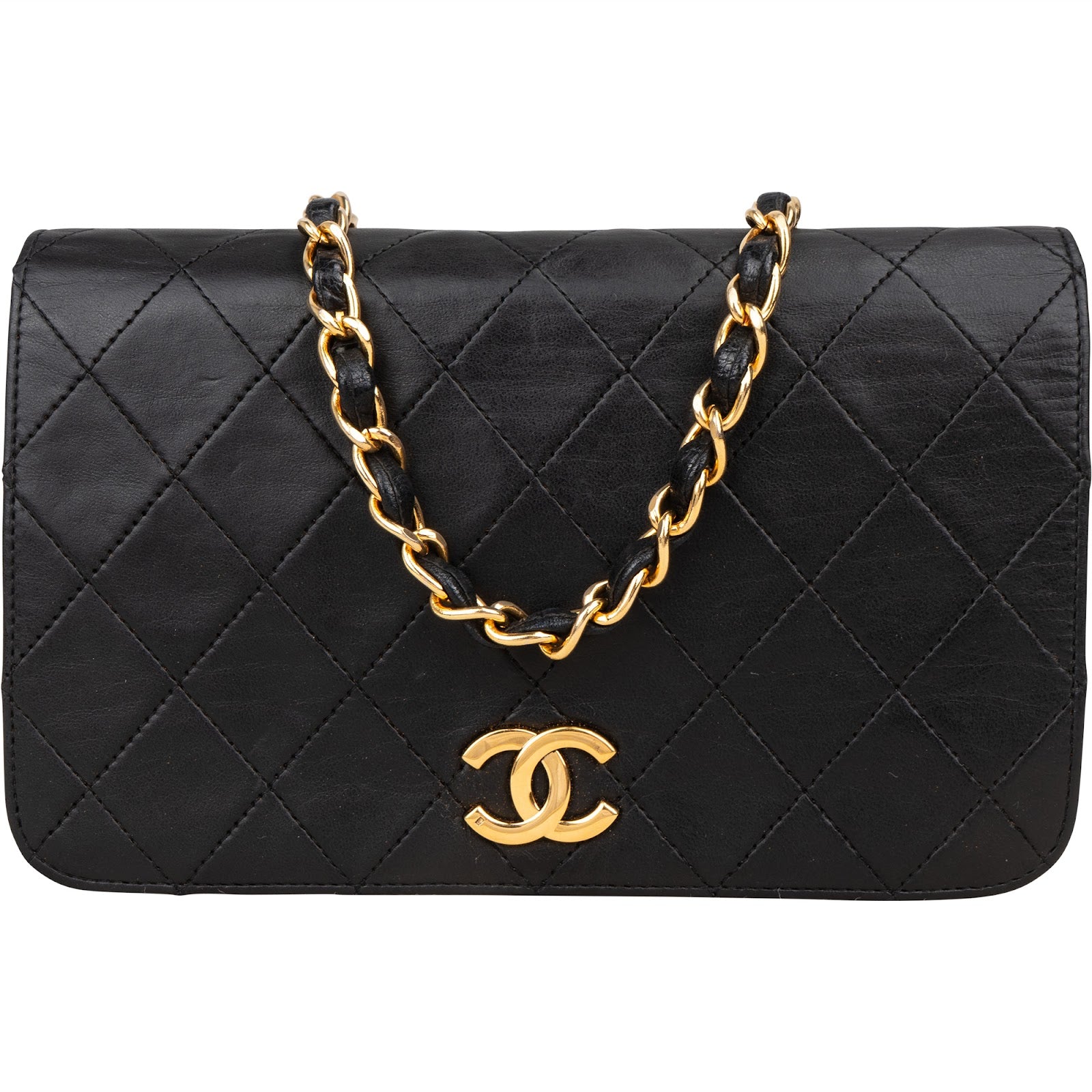 [🔄️B14 / F15] Chanel Quilted Lambskin Medium Double Flap Crossbody Bag - vintageandkickz