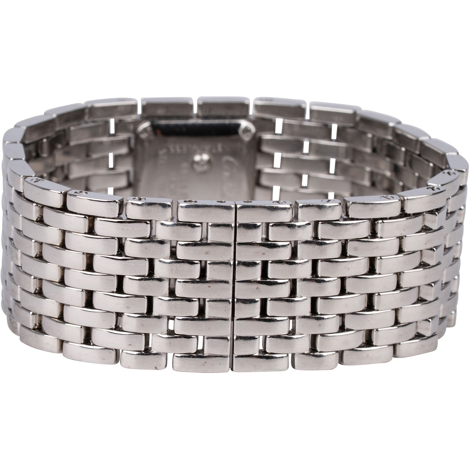 Cartier Silver Tone Tank Française 2384 Women Watch - vintageandkickz