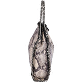 Stella McCartney Python Print Falabella Fold Over Tote Shoulder Bag
