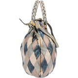 Miu Miu Quilted Vitello Lux Leather Multicolor Patch Handbag