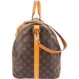 Louis Vuitton Monogram Canvas Keepall 55 Bandoulière Travel Bag