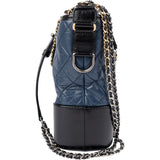 Chanel Aged Calfskin Quilted Gabrielle Hobo Crossbody Bag