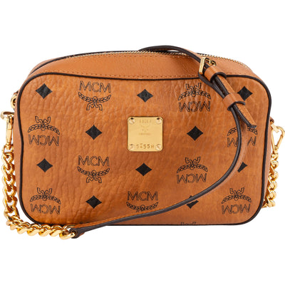 MCM Monogram Visetos Camera Crossbody Bag