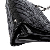 Chanel Quilted Patent Leather CC Shoulder Bag