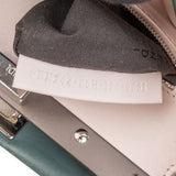 Fendi Petrol Leather Peekaboo Mini Handbag