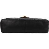 Chanel Vertical Quilted Lambskin 24K Gold Jumbo Single Flap Crossbody Bag
