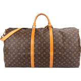 Louis Vuitton Monogram Canvas Keepall 60 Bandoulière Travel Bag