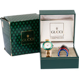 Gucci Gold Tone Change Bezel 11/12.2 Women Watch