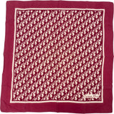 Christian Dior Oblique Monogram Emblem Print Silk 65 Scarf Tuch