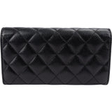 Chanel Quilted Caviar Leather Classic CC Flap Wallet