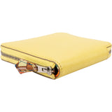 Hermès Yellow Epsom Leather Silk'in Azap Compact Wallet