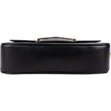 Celine Black Leather Triomphe Shoulder Bag