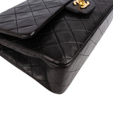 Chanel Quilted Lambskin 24K Gold Medium Double Flap Shoulder Bag