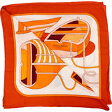 Hermès Les Selles a Housse Thalassa Silk Scarf Tuch Carre 140