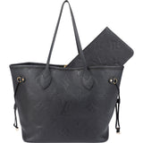 Louis Vuitton Noir Monogram Empreinte Leather Neverfull MM Shoulder Bag