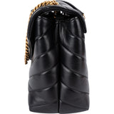 Saint Laurent Quilted Leather Small Loulou Crossbody Bag