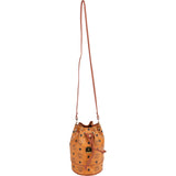 MCM Monogram Visetos Drawstring Bucket Crossbody Bag