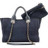 Chanel Tweed Cambon Deauville Handbag