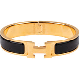 Hermès Gold Tone Clic H Bracelet