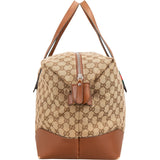 Gucci Monogram GG Canvas Web Boston Travel Bag