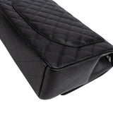 Chanel Quilted Caviar Leather Maxi Double Flap Crossbody Bag