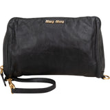Miu Miu Leather Wristlet Pouch Handbag
