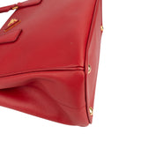 Prada Red Saffiano Leather Galleria Handbag