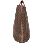 [🔄️B14 / F32] Celine Macadam Canvas Ring Handle Tote Handbag - vintageandkickz