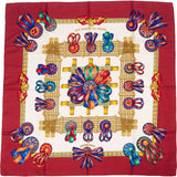 Hermès Les Rubans du Cheval Silk Carre 90 Scarf Tuch