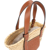 Loewe Raffia Small Basket Shoulder Bag
