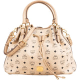 MCM Monogram Visetos Milla Drawstring Tote Handbag