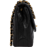 Chanel Quilted Lambskin Diana 24K Gold Single Flap Crossbody Bag