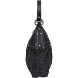 Fendi Monogram Zucca Canvas Chef Hobo Shoulder Bag - vintageandkickz