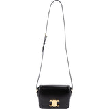 Celine Shiny Calfskin Teen Triomphe Crossbody Bag