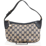 Gucci Monogram GG Canvas Navy Pochette Shoulder Bag