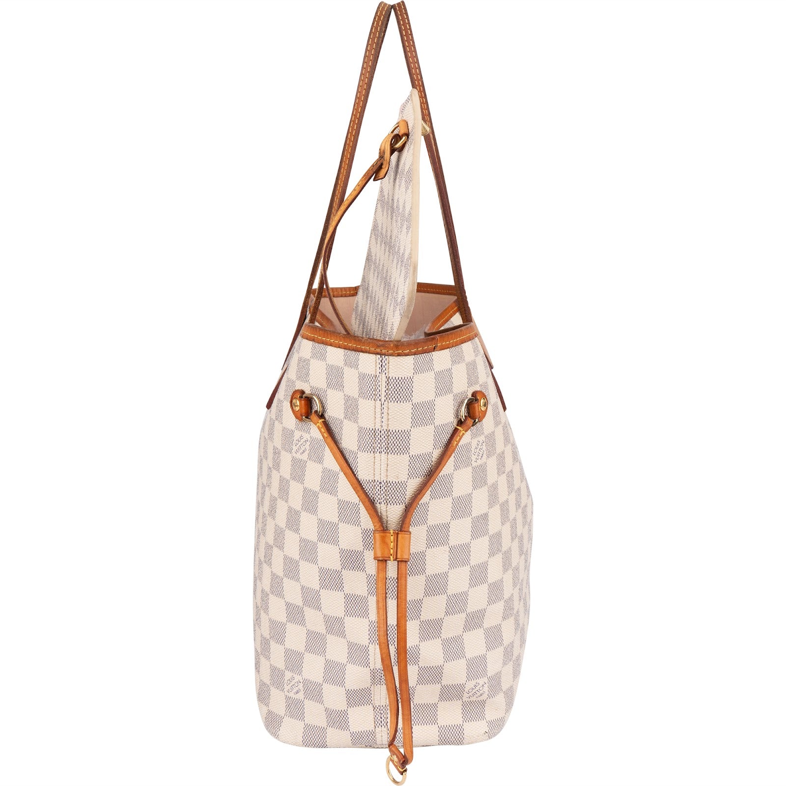 Louis Vuitton Monogram Damier Azur Neverfull MM Shoulder Bag - vintageandkickz