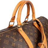 Louis Vuitton Monogram Canvas Keepall 50 Bandoulière Travel Bag