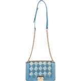 Chanel Distressed Denim Medium Boy Single Flap Crossbody Bag