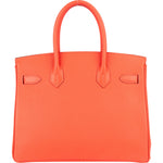 Hermès Coral Epsom Leather Birkin 30 Handbag - vintageandkickz