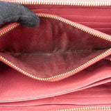 Miu Miu Pink Leather Zip Around Wallet