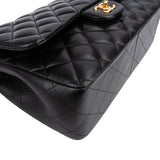 Chanel Quilted Lambskin Jumbo Double Flap Crossbody Bag